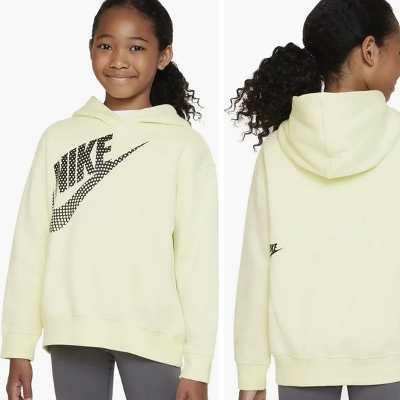Nike | Shirts u0026 Tops | Nike Girls Yellowish Green Hoodie Nwt Size L |  Poshmark
